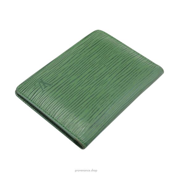 🔴 Louis Vuitton 2ID Wallet - Green Epi Leather - Picture 5 of 9